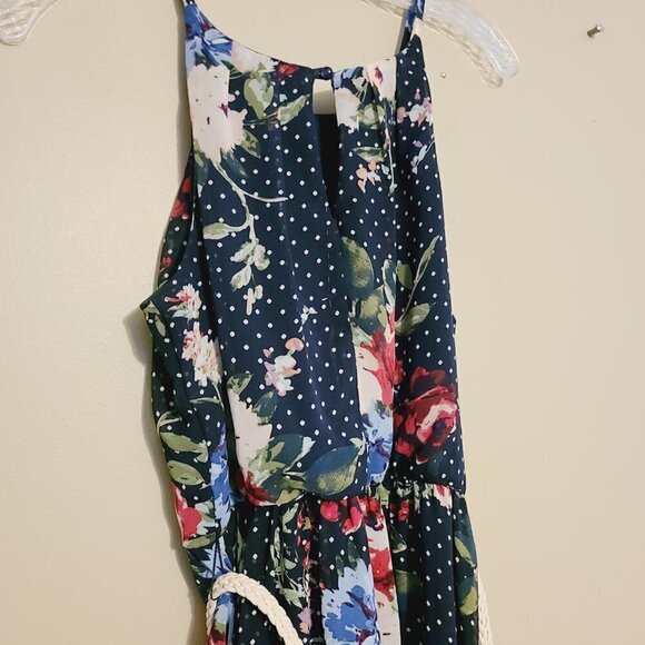 IZ Buyer | Women's Multi-Colored Mixed Print Belted Mini Dress (Size Medium) - Picture 13 of 14